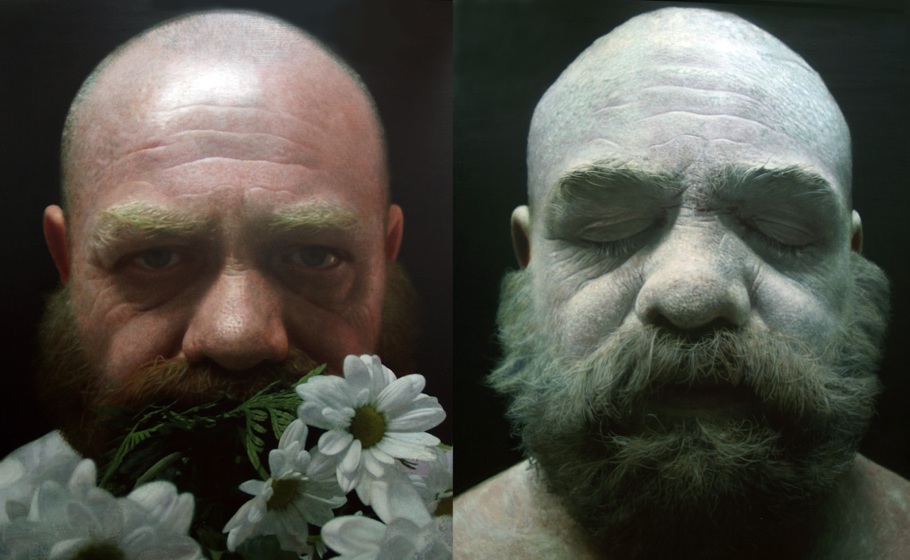 гиперреалистичные портреты, автопортреты, маслом, Элой Моралес, Eloy Morales