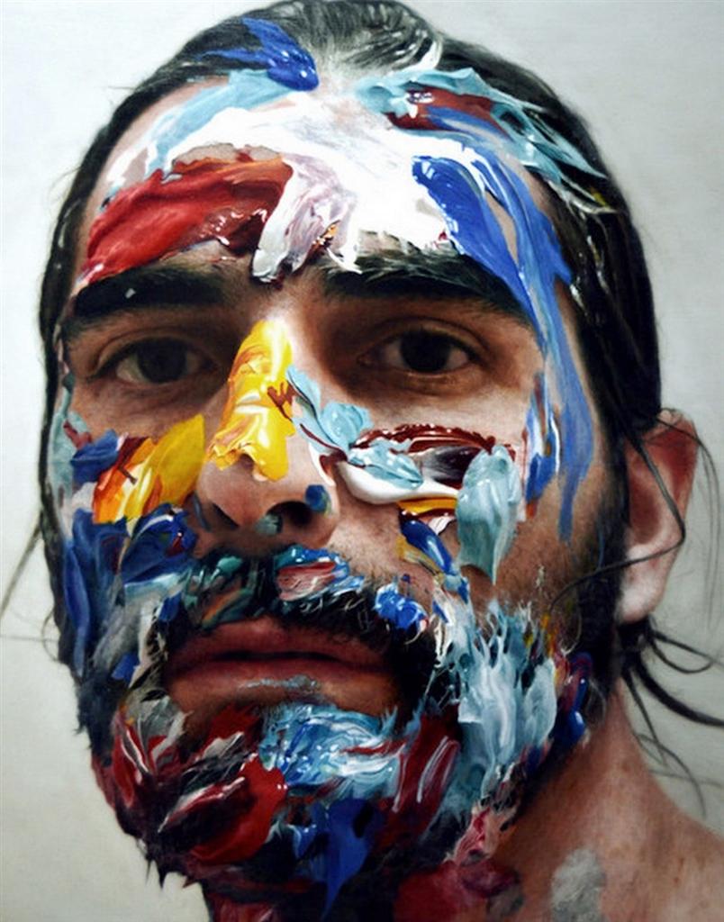 гиперреалистичные портреты, автопортреты, маслом, Элой Моралес, Eloy Morales