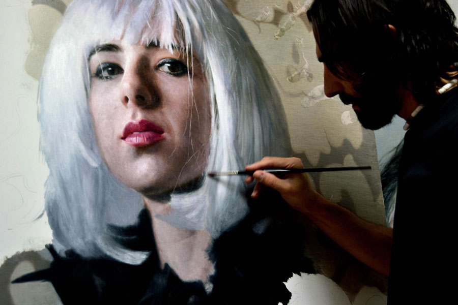 гиперреалистичные портреты, автопортреты, маслом, Элой Моралес, Eloy Morales