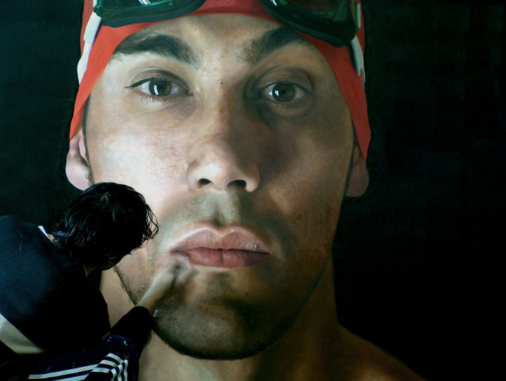 гиперреалистичные портреты, автопортреты, маслом, Элой Моралес, Eloy Morales