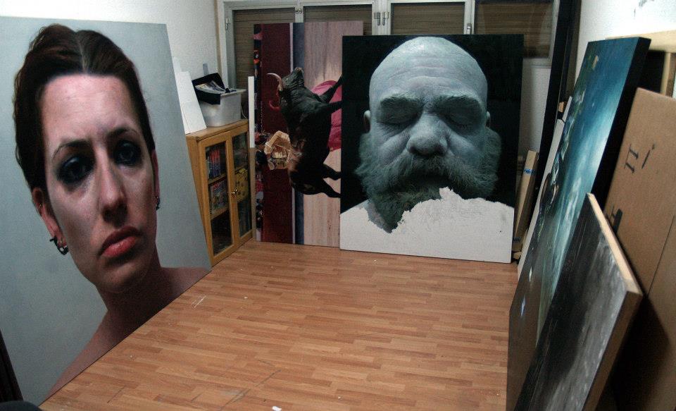 гиперреалистичные портреты, автопортреты, маслом, Элой Моралес, Eloy Morales