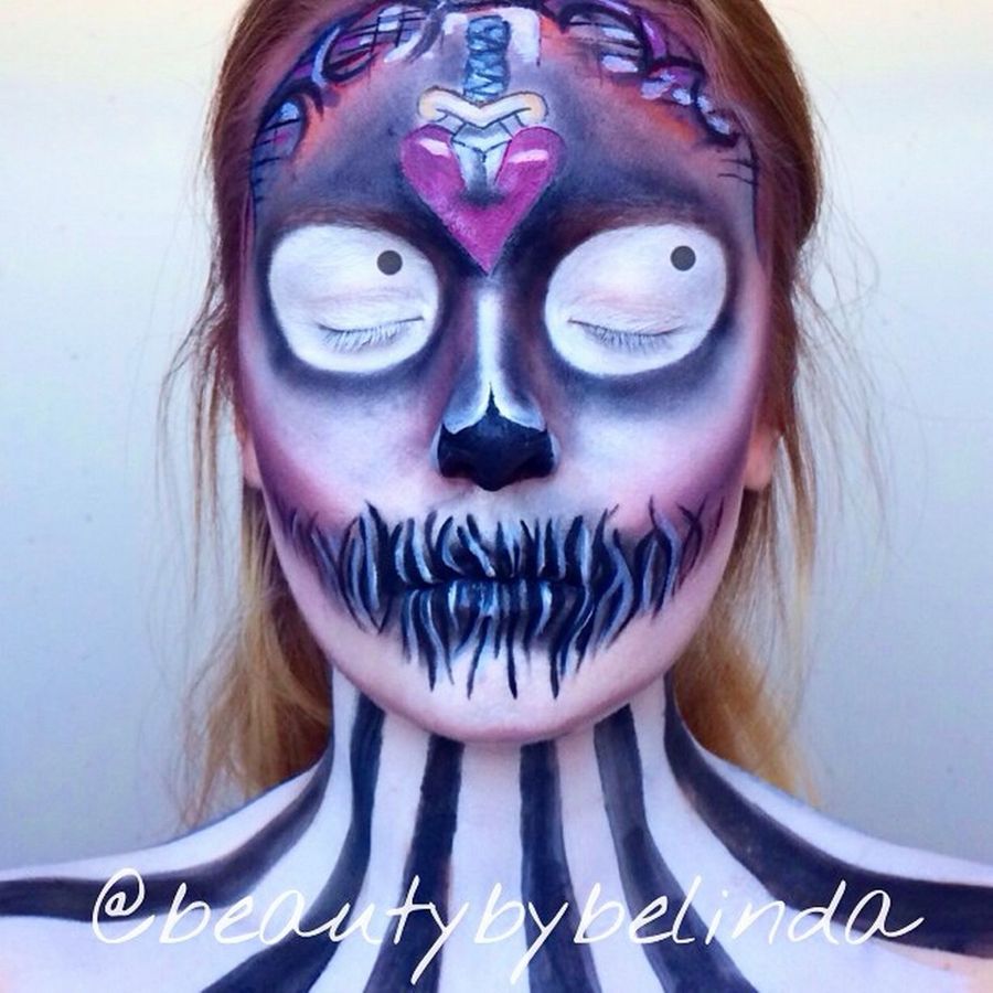 Фантастические перевоплощения девушки при помощи макияжа, ставшие интернет-сенсацией Перевоплощения при помощи макияжа, Белинда Мейнс, Belinda Maines