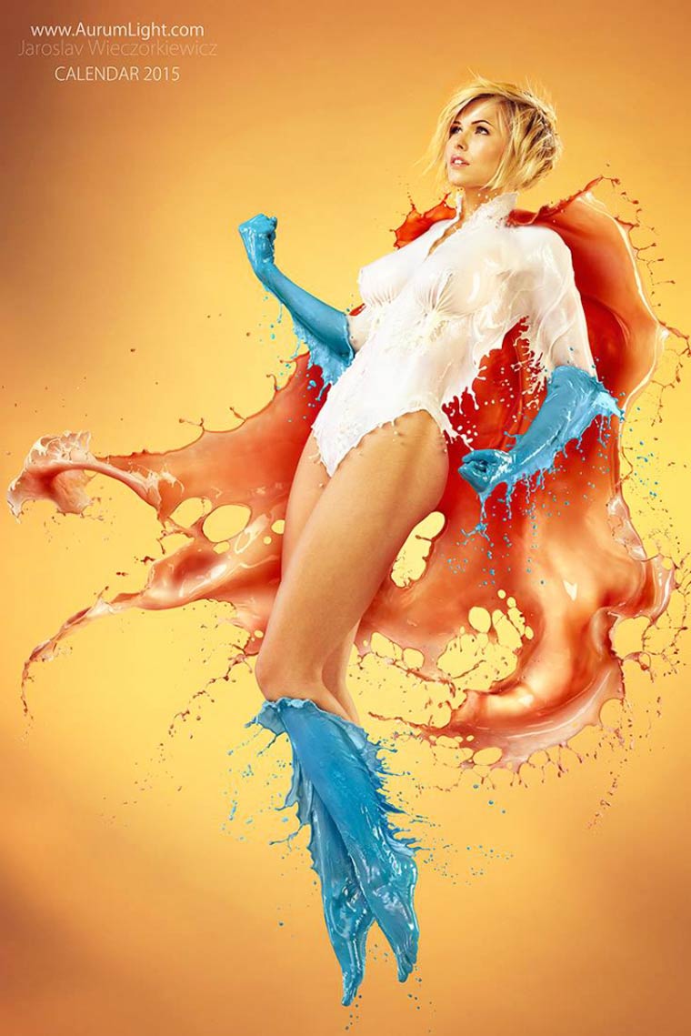 Splash Heroes, обнаженные супергероини, Ярослав Вечоркевич, Jaroslav Wieczorkiewiz