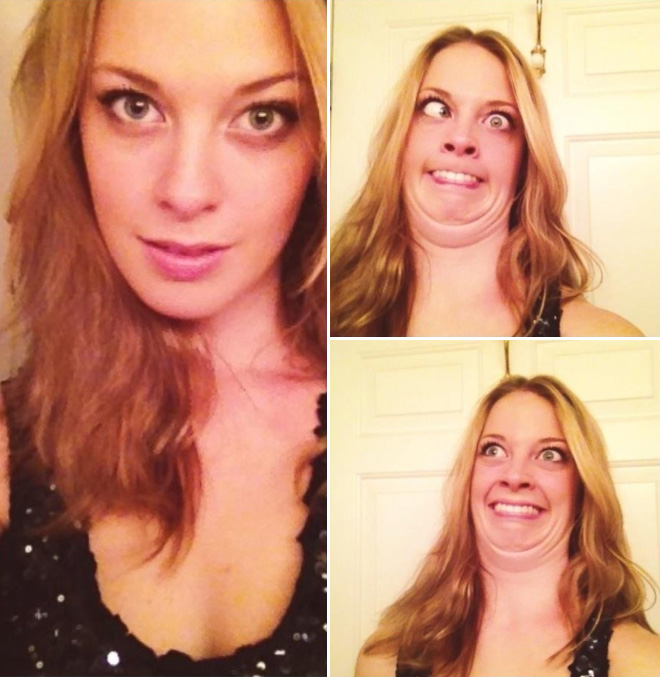 девушки, корчат рожи, смешное, гримаса