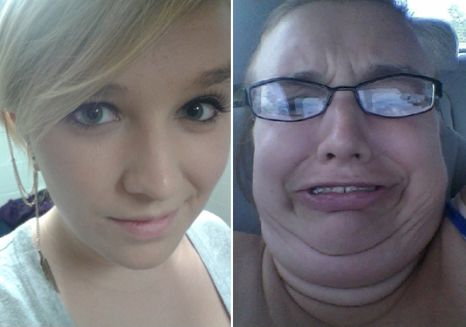 девушки, корчат рожи, смешное, гримаса