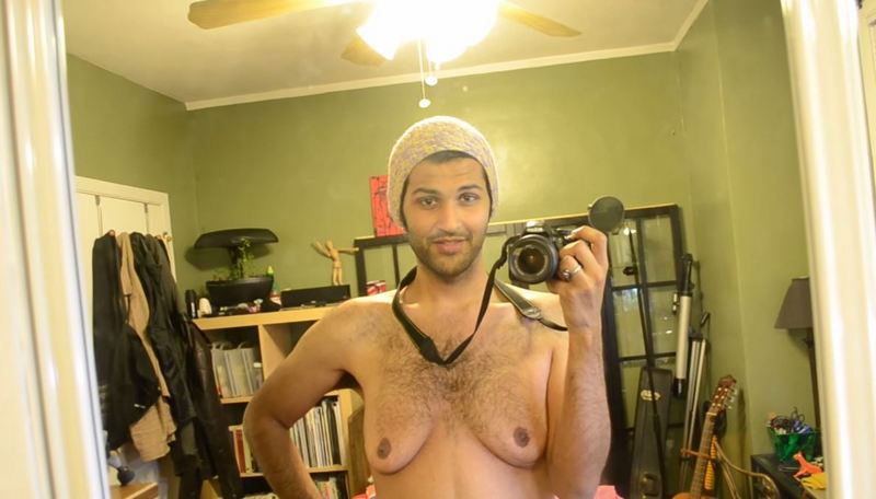 Christopher Pineda boob, Мужчина с гинекомастией, мужчина показал грудь чтобы спасти самоубийцу