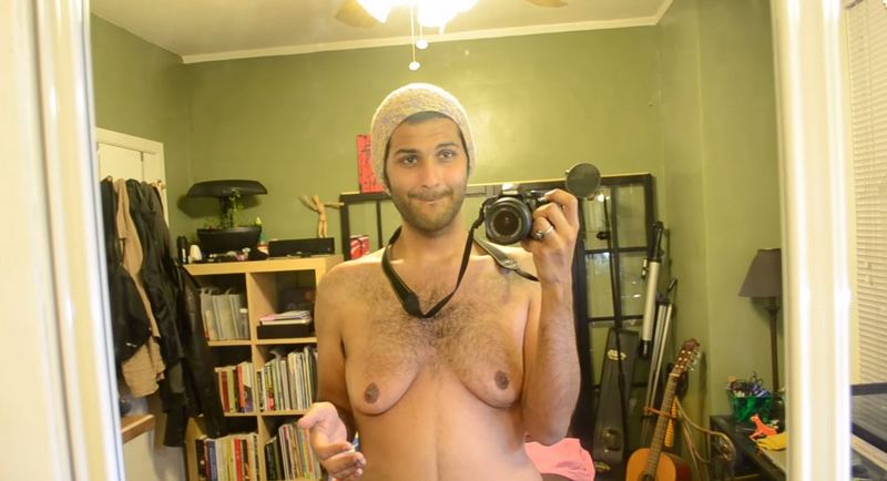 Christopher Pineda boob, Мужчина с гинекомастией, мужчина показал грудь чтобы спасти самоубийцу