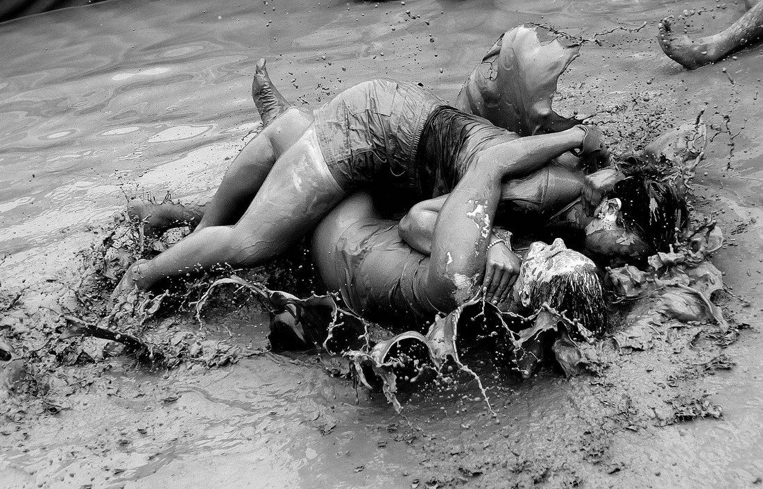 фестиваль грязи Южная Корея, фестиваль грязи 2014, фестиваль грязи Порён,