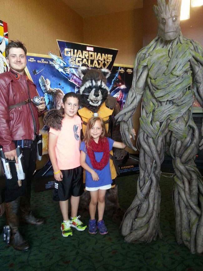 Calen Hoffman Groot, костюм Грута, косплей на грута стражи галактики