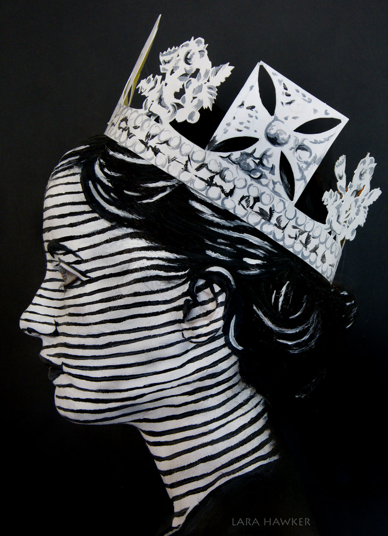 Лара Хокер, Lara Hawker, реалистичный боди-арт