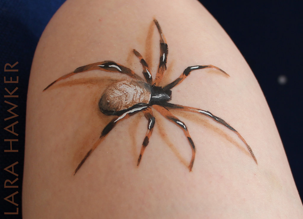 Лара Хокер, Lara Hawker, реалистичный боди-арт