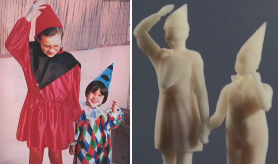 3d фотографии для ослепших людей, 3d фотографии для слепых людей, распечатали фотографии в 3d