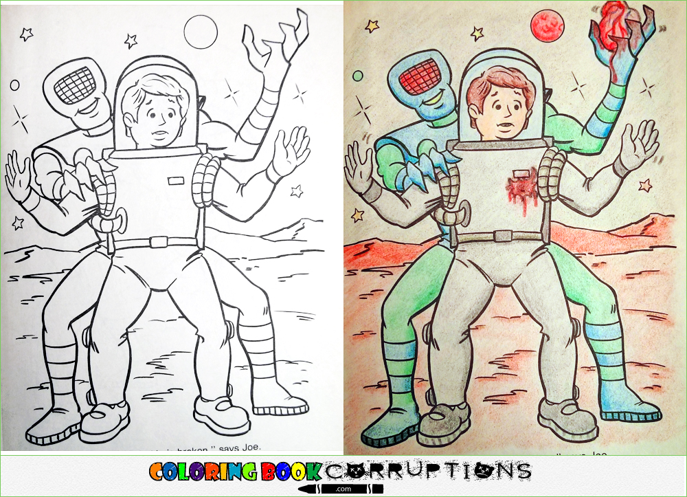 Смешная раскраска, Coloring Book Corruptions, брат  раскраска смешно