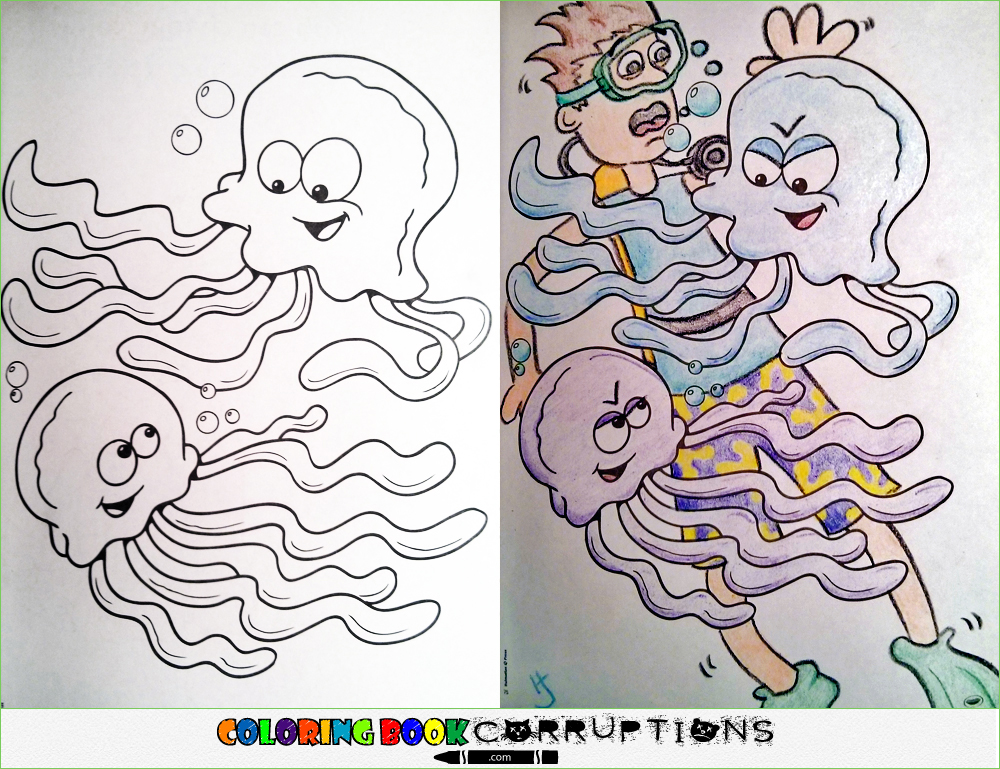 Смешная раскраска, Coloring Book Corruptions, брат  раскраска смешно