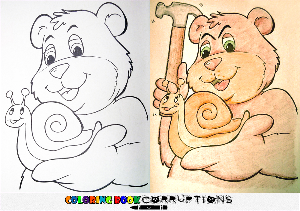 Смешная раскраска, Coloring Book Corruptions, брат  раскраска смешно