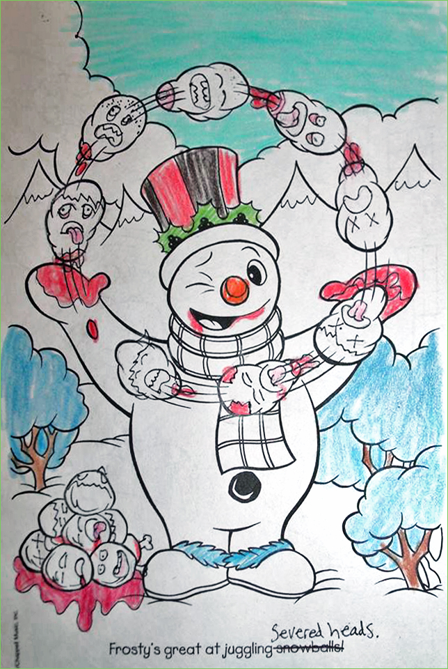 Смешная раскраска, Coloring Book Corruptions, брат  раскраска смешно