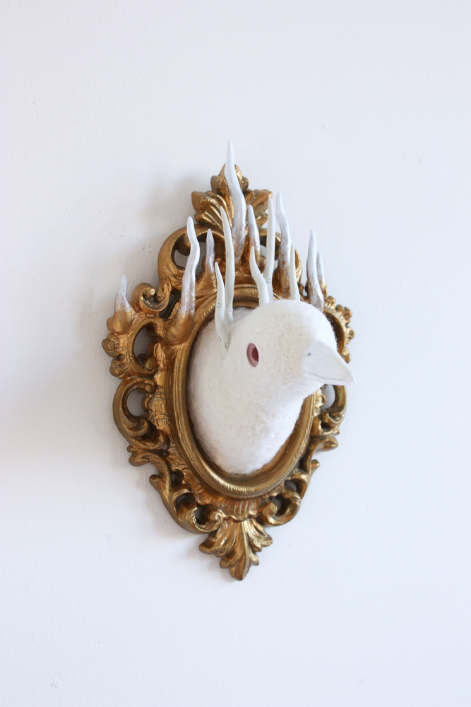 Zoe Williamsскульптуры из фетра, войлочные скульптуры охотничьи трофеи, Зои Уильямс Zoe Williams 