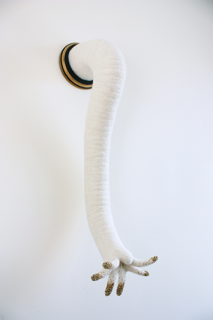 Zoe Williamsскульптуры из фетра, войлочные скульптуры охотничьи трофеи, Зои Уильямс Zoe Williams 