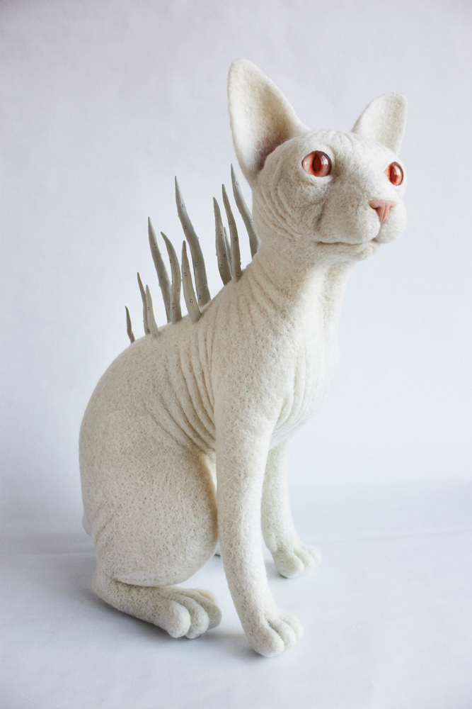 Zoe Williamsскульптуры из фетра, войлочные скульптуры охотничьи трофеи, Зои Уильямс Zoe Williams 