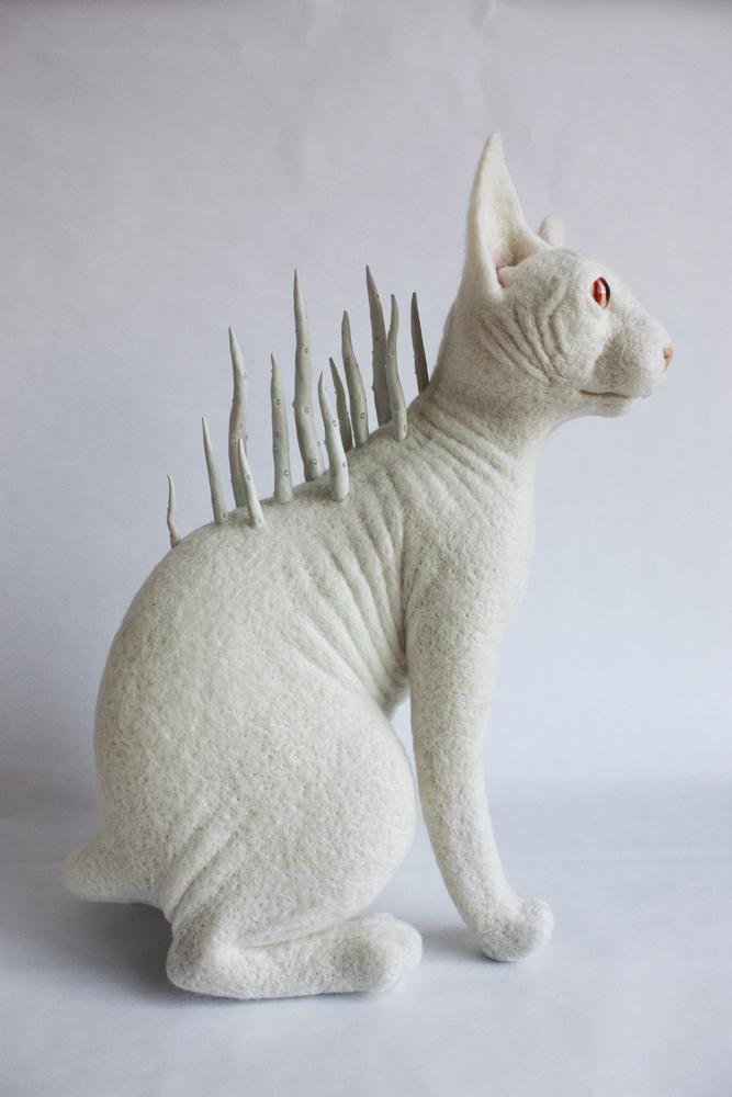 Zoe Williamsскульптуры из фетра, войлочные скульптуры охотничьи трофеи, Зои Уильямс Zoe Williams 