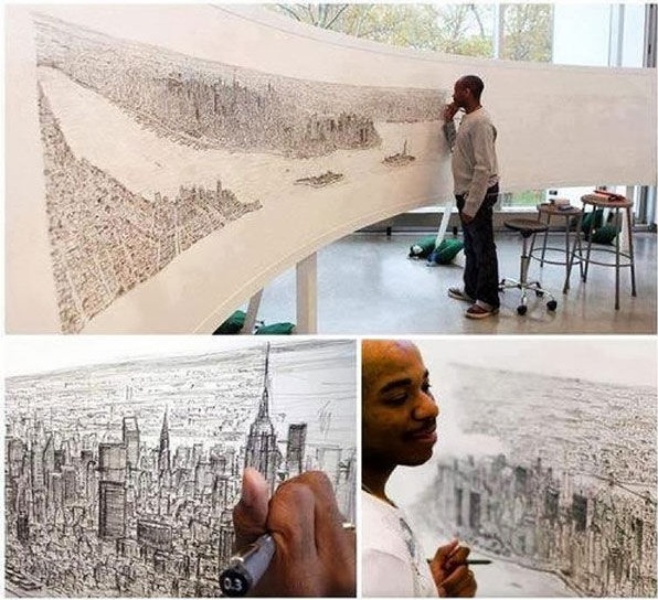 Аутист который рисует города