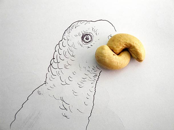 лица, из еды, предметов, Виктора Нуньес , Victor Nunes