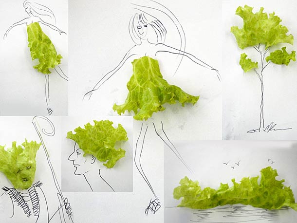 лица, из еды, предметов, Виктора Нуньес , Victor Nunes