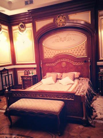 Журналисты,протестующие, внутри, резиденции, загородного дома, Виктор Янукович, портрет, унитаз