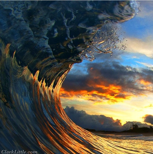 фотографии волн изнутри, фотограф Кларк Литтл, Clark Little, волны изнутри, фото волн Кларк Литтл