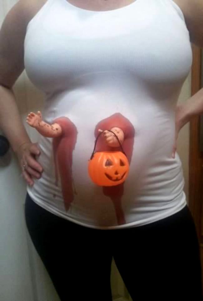 костюмы беременных на Хэллоуин, беременные на Хэллоуин, сумасшедшие костюмы беременных