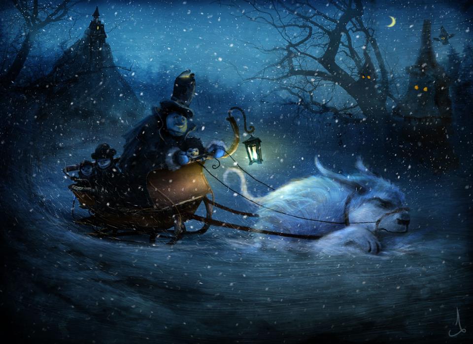 сказки, иллюстраци, мистика, скандинавия,Александр Янссон, Alexander Jansson