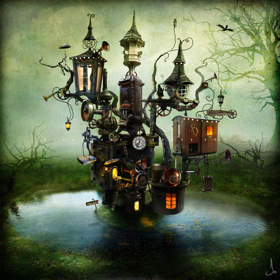 сказки, иллюстраци, мистика, скандинавия,Александр Янссон, Alexander Jansson