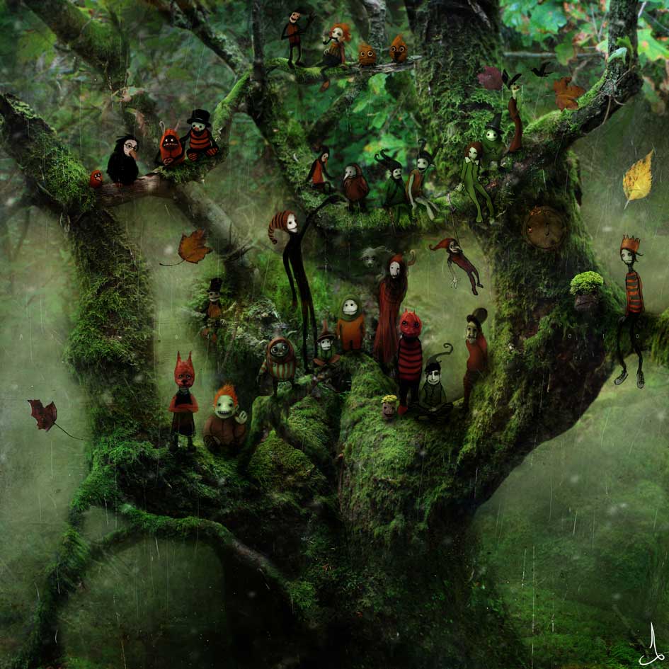 сказки, иллюстраци, мистика, скандинавия,Александр Янссон, Alexander Jansson