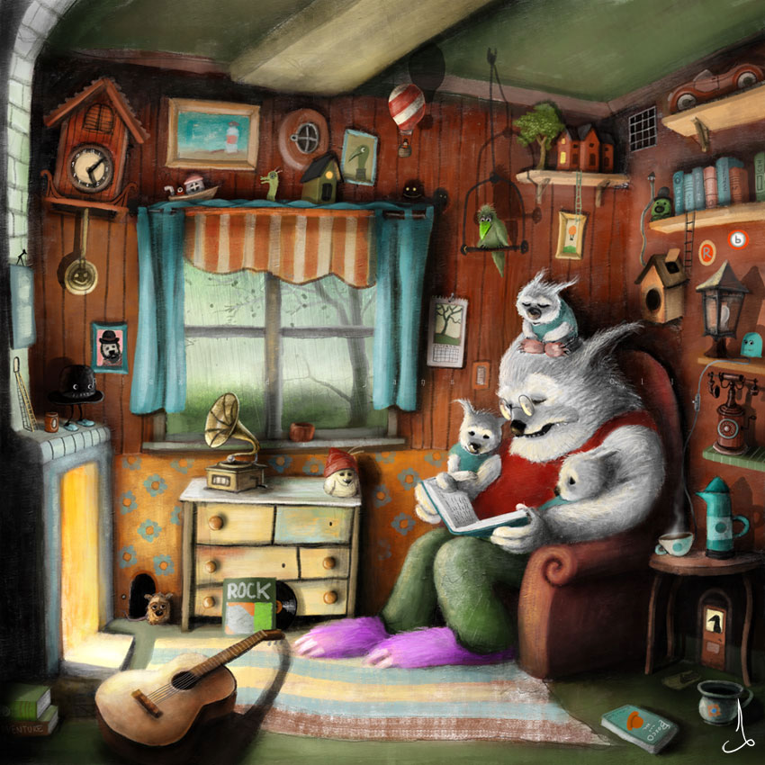 сказки, иллюстраци, мистика, скандинавия,Александр Янссон, Alexander Jansson