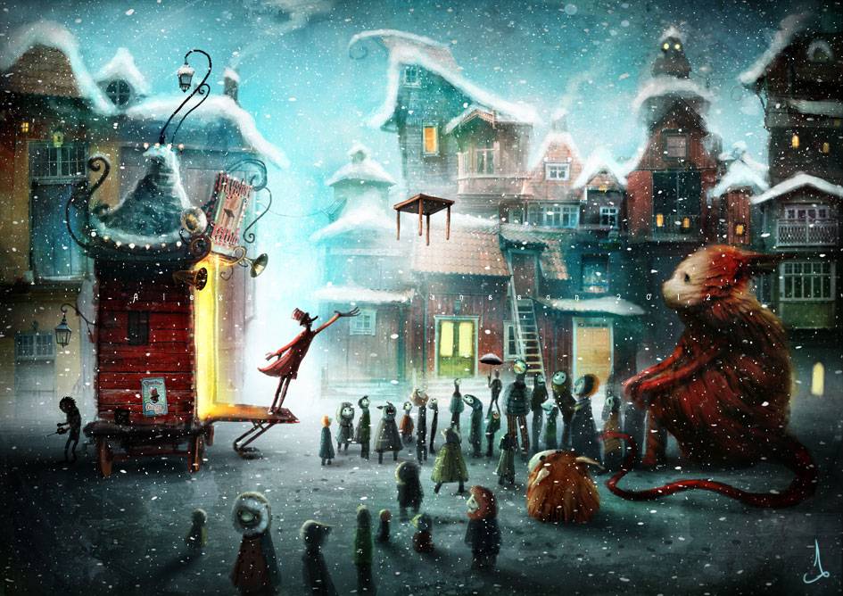 сказки, иллюстраци, мистика, скандинавия,Александр Янссон, Alexander Jansson