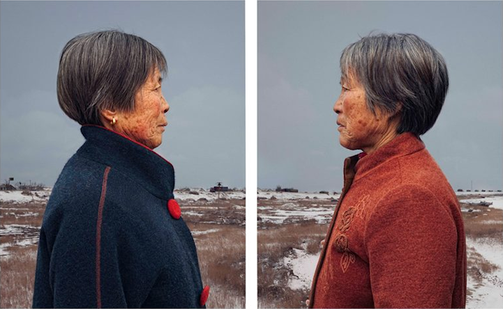 Портреты однояйцевых близнецов в возрасте 50 лет, Такие разные близнецы в фотопроекте  Гао Ронггуо, Identical Twins  Gao Rongguo