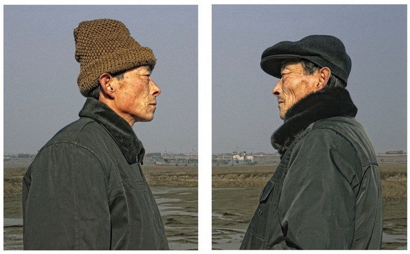 Портреты однояйцевых близнецов в возрасте 50 лет, Такие разные близнецы в фотопроекте  Гао Ронггуо, Identical Twins  Gao Rongguo