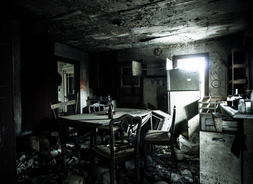 Сайлент Хилл, фотограф  Джонни Джу, Jonny Joo, безлюдные места, заброшенные здания, Silent Hill, город ужасов