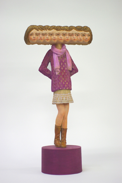 Йошитоши Канемаки, Yoshitoshi Kanemaki, скульптура камфорное дерево, скульптура из цельного куса