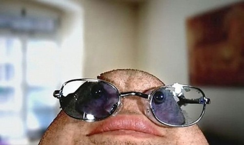 Chinface, глаза на подбородке смешное,глаза на бороде