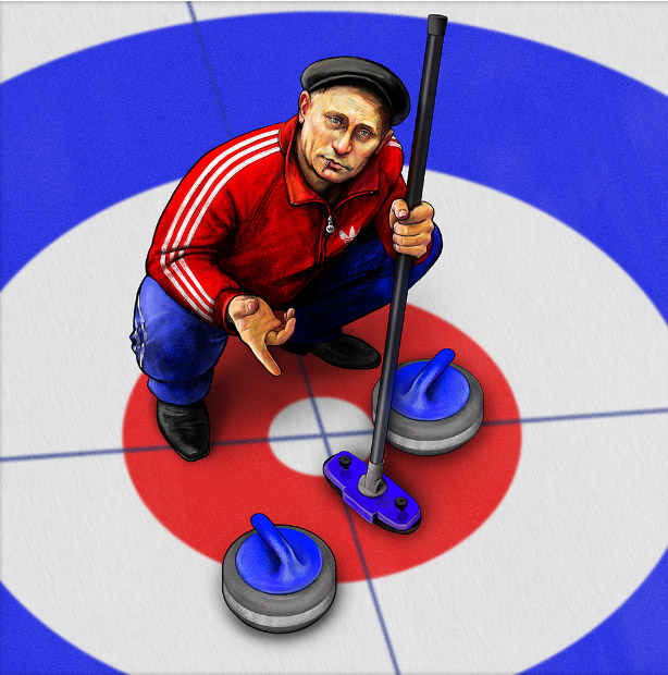 надежда хузина, шарж, сатира,путин, олимпийские игры, сочи