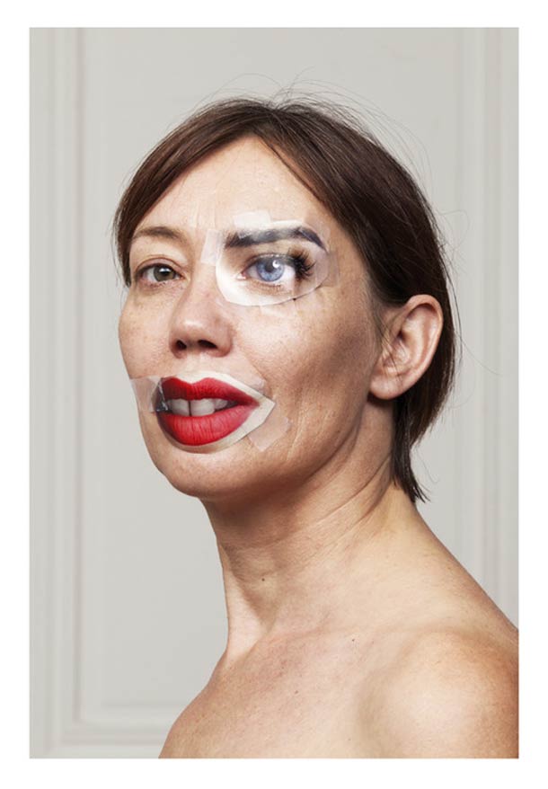 Фотошоп, с помощью скотча, вырезки с журнала, фотографы Бруно Метр, Лоуренс Джинсон