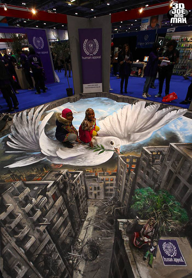 Удивительные 3D рисунки поражающие сознание 3D рисунки, 3d картины, Джо Хилл, Макс Лоури, 3D Joe и Max