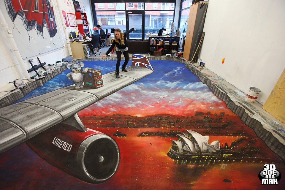 Удивительные 3D рисунки поражающие сознание 3D рисунки, 3d картины, Джо Хилл, Макс Лоури, 3D Joe и Max