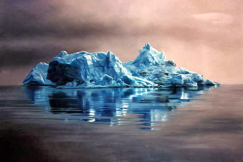 Гиперреалистичные картины ледников, нарисованные пальцами картины ледники, картины айсберги, Заря Форман, Zaria Forman, рисует пальцами, Zaria Forman