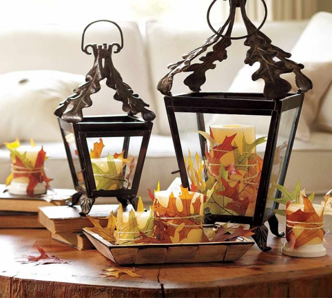 осенние идеи декор, дизайнерские идеи для осеннего интерьера 