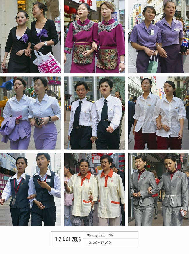 одинаково разные, уникальное чувство стиля, Ханс Эйкелбум, Hans Eijkelboom, люди носят одно и то же