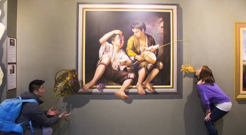 3D? обман зрения, музей, Сеул,Trick Eye Museum)