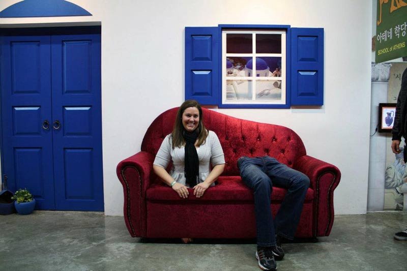 3D? обман зрения, музей, Сеул,Trick Eye Museum)