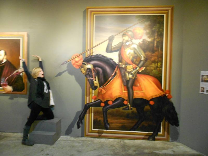 3D? обман зрения, музей, Сеул,Trick Eye Museum)